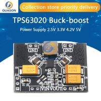 TPS63020ตัวแปลงแหล่งจ่ายไฟลงบัคอัตโนมัติเพิ่มพลังลง2.5V 3.3V 4.2V 5V แบตเตอรี่ลิเธียมกระเพื่อมต่ำ