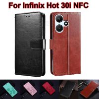 on Carcasas Infinix Hot 30i NFC X669D Mujer Case Wallet Leather Flip Cover for Funda Infinix Hot 30i 30 i X669 X669C Phone Kilif