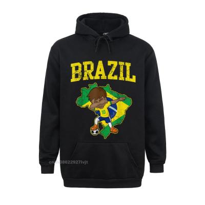 Brazi Soccer Boy Hoodie Brazilian Footbal Dabbing Kid Streetwear Personalized Funny MenS Tops Shirts Personalized Cotton Size Xxs-4Xl