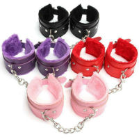 PU Leather Wrist Handcuffs Ankle Shackles Adjustable Restraint Cuff Belt New