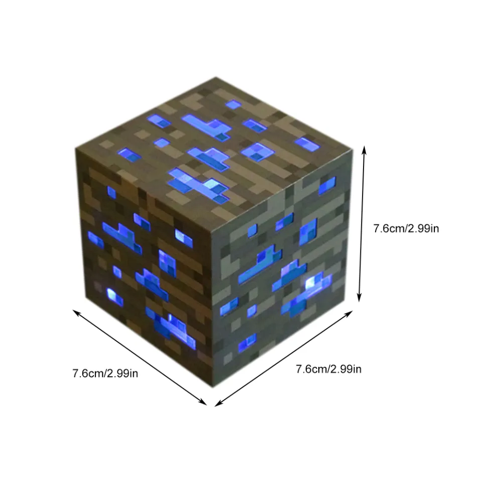 Rebrol [Hàng sẵn có] Minecraft Đèn pin đổi màu lọ thuốc đèn LED ...