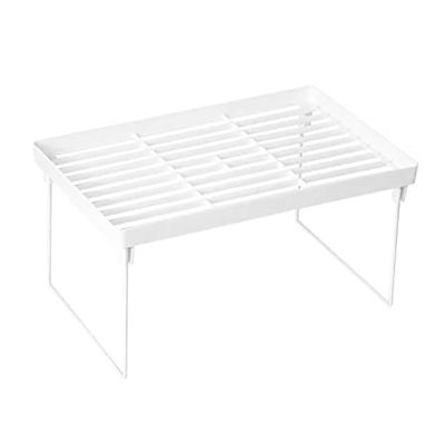 Stacking Cabinet Shelf Rack Steel Metal Leg - Cupboard, Plate, Dish, Counter & Pantry Organizer Organization - Kitchen