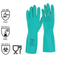 ถุงมือยาง ถุงมือยางไนไตร ถุงมือป้องกันสารเคมี สีเขียว ยี่ห้อSummitech ถุงมือไนไตร (1คู่)กันน้ำมัน ไขมัน สารทำละลาย มีไซส์ S,M,L,XL พร้อมส่ง