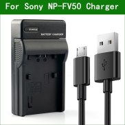 NP-FV50 NP FV50 máy quay USB Pin Bộ sạc cho Sony hdr
