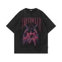 Abstrak Grafik Cetak Streetak Gothic R Dibasuh เสื้อยืดแขนสั้น Wanita เสื้อยืดฤดูร้อนแขนสั้นเสื้อยืดผ้าฝ้ายฮิปฮอป