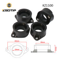 ZSDTRP 4Pcs รถจักรยานยนต์คาร์บูเรเตอร์ Intake Adapter Manifold Boot สำหรับ Kawasaki KZ1000J กีฬา KZ1000M CSR KZ1100A เพลา KZ1100B GPZ