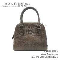 Prang Crocodile Leather Top Handle Bag Handbag กระเป๋าถือสตรี กระเป๋าผู้หญิง หนังจระเข้ C-LB-0180H-L