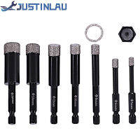 【2023】JUSTINLAU 5-16Mm Hexagonal Shank zed กระเบื้องเซรามิคแห้งเจาะบิตหินอ่อนหินแกรนิต Vitrified กระเบื้องรูเปิดเพชรเจาะบิต