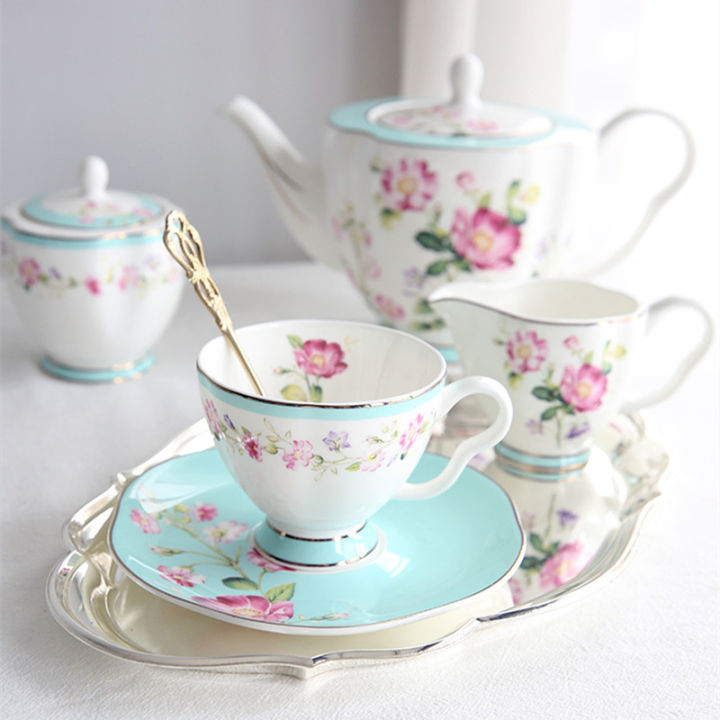 flower-tea-cup-saucers-set-porcelain-tea-pot-creamer-sugar-bowl-coffee-mug-household-teaware-sets-coffeeware-supplier