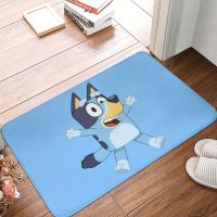 Bluey พรมห้องน้ำห้องนอน,พรมห้องน้ำกันลื่นเนื้อนุ่มขนาด40*60ซม. (15.7 * 23.6in) พรมปูพื้นห้องน้ำสำหรับห้องอาบน้ำห้องนั่งเล่นตกแต่งบ้านห้องน้ำโรงรถห้องนอน