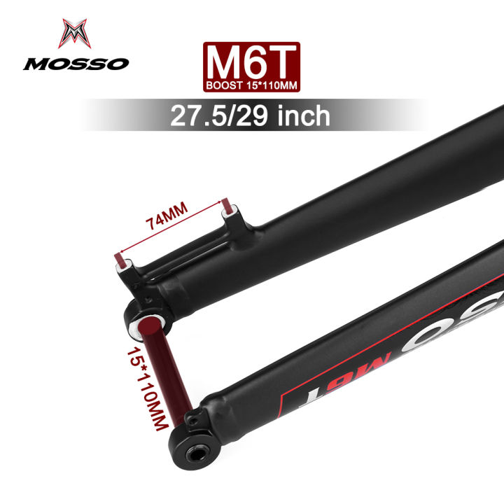 mosso-m6t-boost-mtb-จักรยานส้อมสนับสนุนสำหรับ27-5-29จักรยานส้อม29er-ด้านหน้าส้อมอลูมิเนียม7005กรวยหลอด28-6-39-8มิลลิเมตร110x15mm
