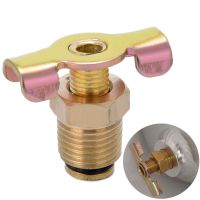 1pc 1/4 NPT Brass Drain Valve Air Compressor Tank Petcock Water Drain Valve Replacement Part 30x24mm