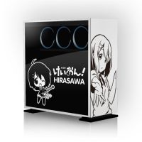 K-ON! สติกเกอร์การ์ตูนอนิเมะ HIRASAWA NAKANO สำหรับ Casing PC,สติ๊กเกอร์การ์ตูน Deocr สำหรับผิวแชสซีคอมพิวเตอร์กันน้ำ ATX ลอกออกได้ง่ายป้องกันหน้าจอ BHM3721