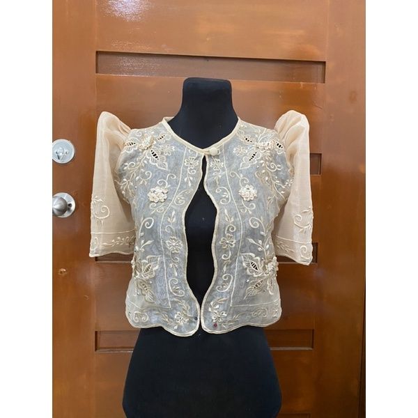 Modern Filipiniana Mestiza Bolero Butterfly Sleeves | Lazada PH