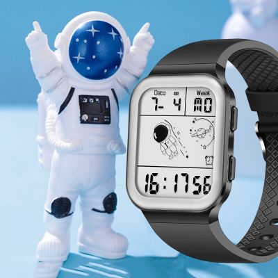 LIGE Fashion Sport Men Watch Astronaut Electronic LED Digital Watch For Men Alarm Casual Silicone Waterproof Luminous Male Clock