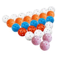 Golf balls practice 12 pack many color to choose hole ball white blue yellow pink orange red indoor ourdoor golf Plastic ball