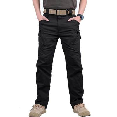 IX9 ผู้ชายเมืองยุทธวิธีกางเกงหลายกระเป๋ากันน้ำกางเกงต่อสู้ทหาร SWAT กองทัพลำลองการฝึกอบรมกางเกงทำงาน TCP0001