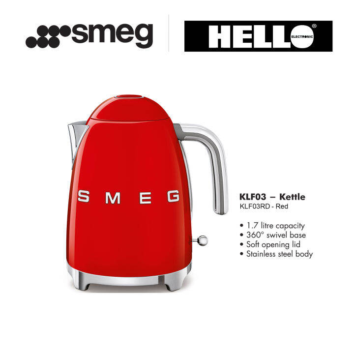 Smeg Electric Kettle KLF03RD Red Color Lazada