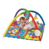 Playgro Music In The Jungle Activity Gym เพลย์แมท เบาะนอน มาพร้อม กับ ที่ห้อยตุ๊กตาน่ารัก ส่งเสริมพัฒนาการเด็ก