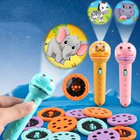 【CW】 Baby Sleeping Story Book Flashlight Projector Torch Lamp Toy Early Education Toy for Kid Holiday Birthday Xmas Gift Light Up Toy