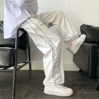 Vintage New Multi-Pocket Loose Straight Overall Ins Tide Brand American Vibe Fenggao Street Men Loose Versatile Assault Mop Pant