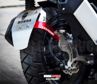 กันดีด Adv150 สแตนเลส​แท้​ mudguard​ stainless​ steel color Red/Black