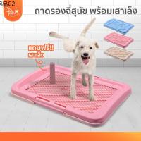 ❂โค้ดลดเพิ่ม PawSociety ห้องน้ำสุนัข 2 ชั้น ถาดรองฉี่สุนัข ฟรี เสาเล็ง ถอดออกได้ ถาดฝึกฉี่สุนัข dog pee tray❁