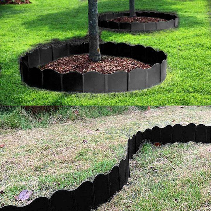 Loviver 20Pcs Landscape Edging Border Interlocking Landscaping Edging