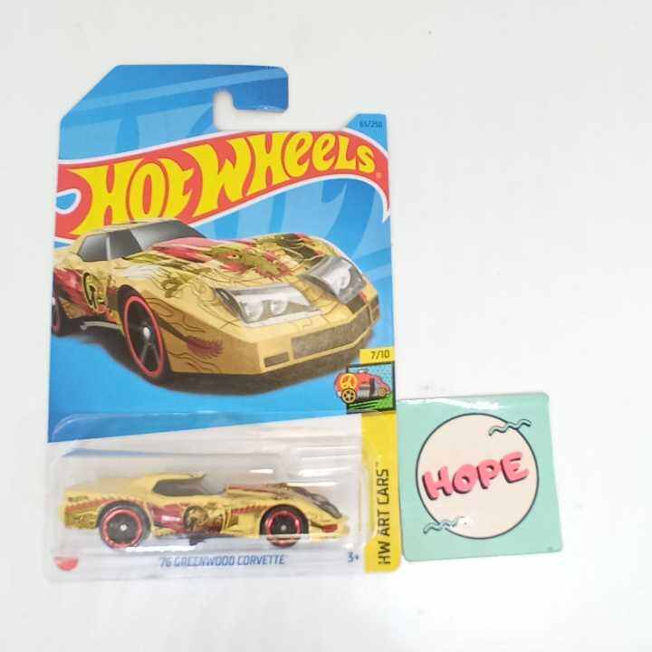 Hot Wheels 76 Greenwood Corvette Diecast Hw Art Cars Original Mattel Lazada Indonesia 0902