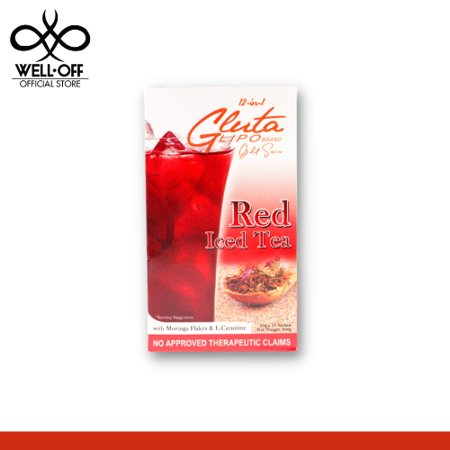 12 in 1 glutalipo Signature Red Iced Tea 10 Sachets Lazada PH