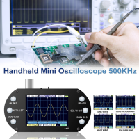 มือถือเครื่องแสดงคลื่นกระแสไฟฟ้าขนาดจิ๋ว500KHz แบนด์วิดท์2.5MHz อัตราตัวอย่าง Sinewave/Square Wave/Half Wave/อ่างล้างจาน Pulse Wave Oscilloscope