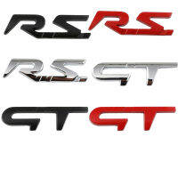 รถโลหะ GT RS ตราสัญลักษณ์รูปลอกสติ๊กเกอร์สำหรับเรโนลต์โลแกนคลีโอ Megane Kangoo 1 2 3 4 C Aptur Espace Twingo อุปกรณ์รถยนต์