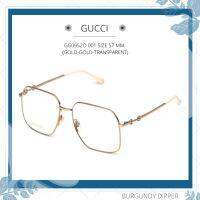 กรอบแว่นตา GUCCI รุ่น GG0952O 001 SIZE 57 MM. (GOLD-GOLD-TRANSPARENT)