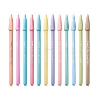 12pcs Morandi Color Felt Tip Pens 0.38 mm Plus Pen for Highlighting Journaling Planner Drawing Coloring Colors Art Marker 3000