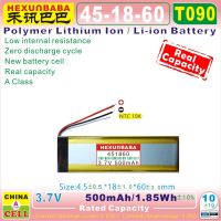 2ชิ้น [T090] 3.7V 500Mah 451860 NTC 10K โพลิเมอร์ Li-Ion สำหรับบันทึกปากกาหูฟังลำโพงหูฟัง