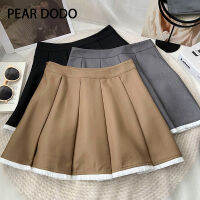 PEAR DODO กระโปรงสั้นพู่ทรง MODE Korea เอวสูงสำหรับผู้หญิง