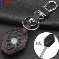 hgjmgkkk jingyuqin 2 Buttons Remote Car Hand-stitched leather Case Cover Fob For BMWX3 X5 Z3 Z4 3 5 7 Series E38 E39 E46 E83 Keychian