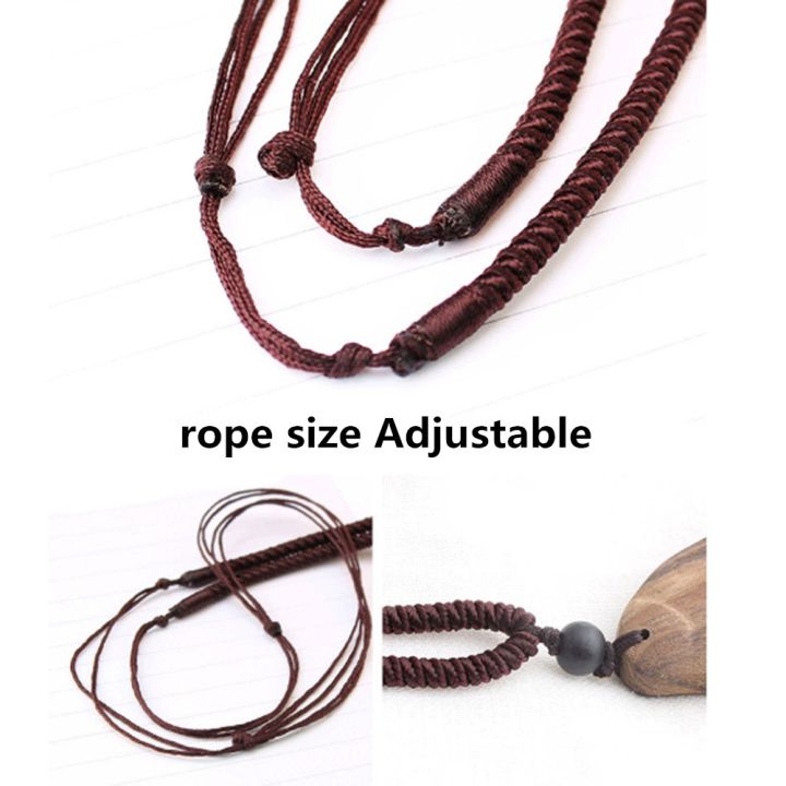 yf-new-handmade-sandalwood-natural-stone-pendant-necklace-long-sweater-chain-n600