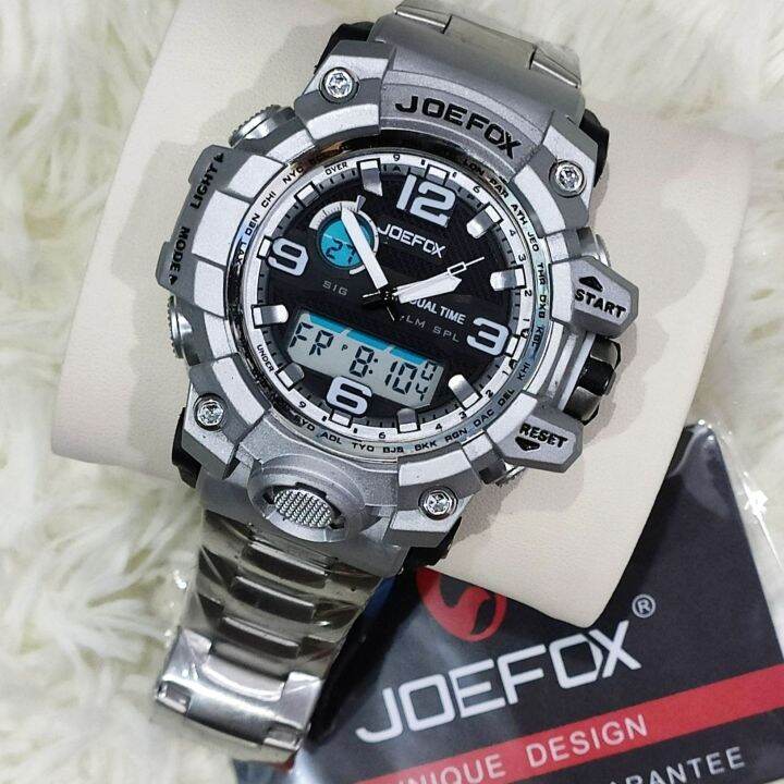 Original JoeFox Dual-Time Action Watch Japan Movement Water Proof ...