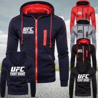 CODTheresa Finger Ready Stock Hot Selling High Quality UFC Ultimate Fight Night Championship Men Zipper Jackets Autumn Winter Fashion Sport Drawstring Hoodie Jacket Oversized