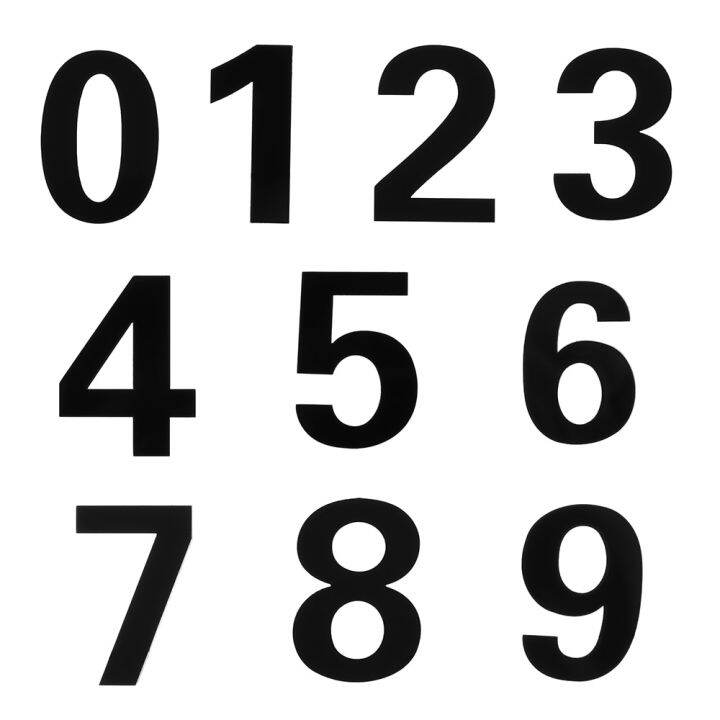 ป้ายหมายเลข0-9กาวอะคริลิคด้วยตนเองป้ายแขวนประตูลิ้นชักสัญลักษณ์ประตูหลักโรงแรมบ้านสติกเกอร์ที่อยู่ป้ายติดประตู
