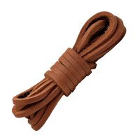 1 Pair Flat Shoelaces High Quality Solid Leather Shoe laces Classic Multicolor Leisure Shoe lace Outdoor Unisex Shoelace