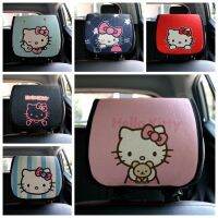 Cartoon Kitten Car Headrest น่ารักผู้หญิงน่ารัก Cawaii Auto Parts ตกแต่งรถสีชมพู