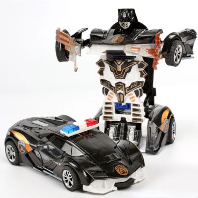 Transform Robot One-key Deformation Car Toys Automatic Plastic Model Car Funny Diecasts Toy Boys Amazing Gifts Kid Toy