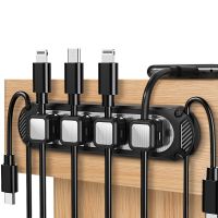 Cable Organizer Cable USB Management Magnetic Cable Clips Wire Clamps Power Cord Holder for Mouse Headphone Keyboard Headset Cable Management