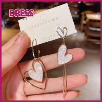 PETI DRESS 3 pairs โลหะผสมอัลลอยด์ ต่างหูรูปหัวใจ อสมมาตรไม่สมดุล วันวาเลนไทน์ ต่างหูแบบห้อย แฟชั่นสำหรับผู้หญิง ของขวัญคริสต์มาสวันเกิด ต่างหูห้อยหัวใจ สาวๆ