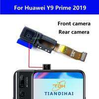 สําหรับ Huawei Y9 Prime 2019 Y9prime กล้องด้านหน้าด้านหลังเดิมหันหน้าไปทางด้านหน้ากล้องหลังขนาดเล็กโมดูลเซลฟี่เฟล็กซ์เคเบิ้ล