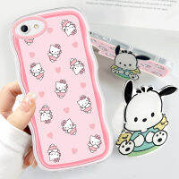 เคสม็อบสำหรับ OPPO A58 4G A78 A77 4G พร้อมที่ยึดนิ่มแฟชั่นฟรีเคสโทรศัพท์ Kity Cat Pochacco Cinnamoroll การ์ตูนกันกระแทกเคสโทรศัพท์มือถือป้องกันกล้องคลุมทั้งหมด