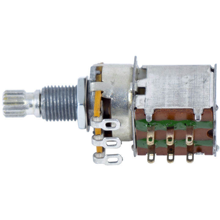 paramount-h69-ปุ่มหมุนวอลุ่ม-แบบกด-a250k-ohm-ขนาดเล็ก-ก้านยาว-push-pull-volume-switch-potentiometer-high-pole