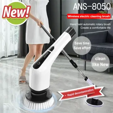 Electric Spin Scrubber Cordless Electric Cleaning Brush For Bathroom  Electric Sp